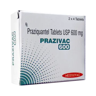 Празиквантел Бильтрицид (Prazivac \\ Zerquan, аналог Дистоцид, Цистицид) табл. 600мг №8